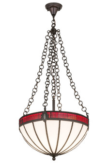 Gothic Four Light Inverted Pendant in Antique Brass (57|174101)