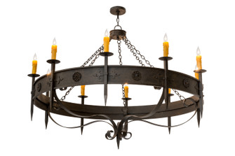 Calandra Ten Light Chandelier in Chestnut (57|173532)