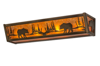 Bear At Lake Four Light Vanity in Antique Copper (57|172735)