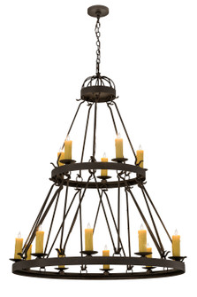 Lakeshore 15 Light Chandelier in Craftsman Brown (57|172303)