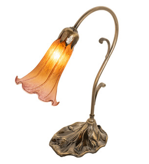 Amber/Purple One Light Mini Lamp in Antique Brass (57|17106)