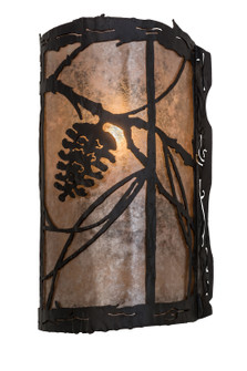 Whispering Pines One Light Wall Sconce in Wrought Iron (57|170619)