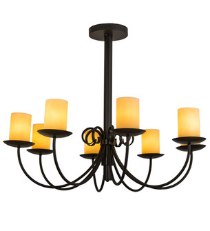 Atria Eight Light Chandelier in Timeless Bronze (57|168314)