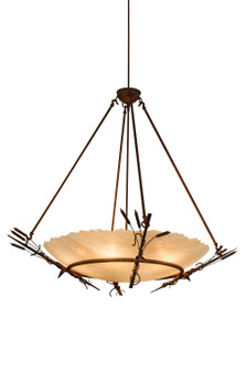 Cattail Six Light Inverted Pendant in Rust (57|167825)