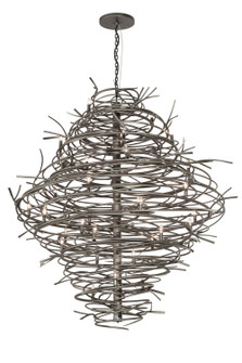 Cyclone 36 Light Chandelier in Pewter (57|167116)