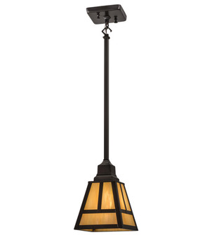 T'' Mission'' One Light Mini Pendant in Craftsman Brown (57|165699)