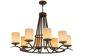 Octavia Eight Light Chandelier in Black Metal (57|165224)