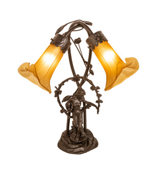Amber Two Light Table Lamp in Mahogany Bronze (57|16362)