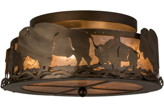 Buffalo Four Light Flushmount in Antique Copper (57|163246)