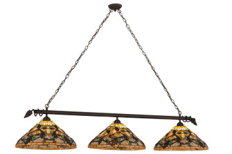 Jeweled Grape Three Light Island Pendant in Oil Rubbed Bronze (57|162669)