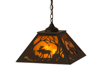 Moose At Dawn Two Light Pendant in Oil Rubbed Bronze (57|162470)