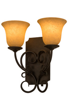 Thierry Two Light Wall Sconce in Black Metal (57|162462)