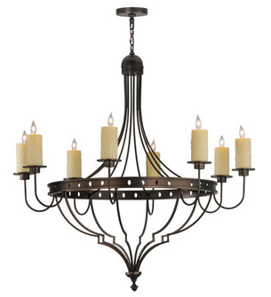 Bottini Eight Light Chandelier in Mahogany Bronze (57|160814)