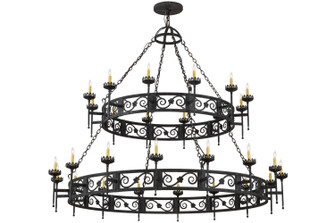 Majella 28 Light Chandelier in Black Metal (57|157277)