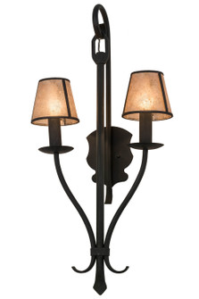 Nehring Two Light Wall Sconce in Black Metal (57|156881)