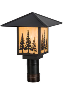 Seneca One Light Post Mount in Craftsman Brown (57|156411)