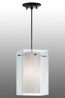 Quadrato One Light Pendant in Textured Black (57|156047)