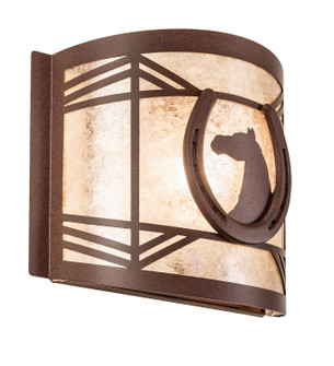 Horseshoe One Light Wall Sconce in Rust (57|15503)