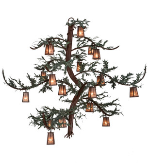 Pine Branch 18 Light Chandelier in Rust (57|154790)