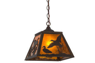 Ducks In Flight One Light Pendant in Antique Copper (57|154749)