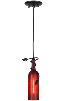 Tuscan Vineyard One Light Mini Pendant in Black Metal (57|154121)