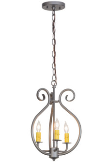 Easton Three Light Chandelier in Blackened Pewter (57|152814)