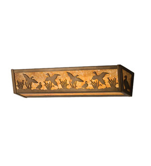 Ducks In Flight Four Light Vanity in Antique Copper (57|15279)