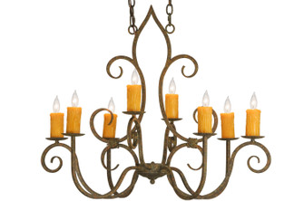 Clifton Eight Light Chandelier in Organic Rust (57|149185)