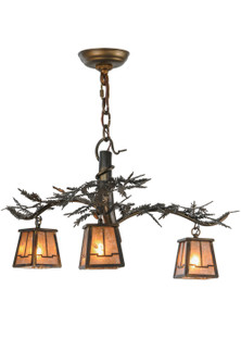 Pine Branch Three Light Chandelier in Antique Copper (57|147319)