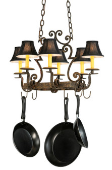 Elara Six Light Pot Rack in Custom (57|146991)