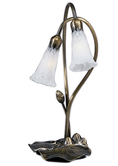 White Pond Lily Two Light Accent Lamp in Mahogany Bronze (57|14654)