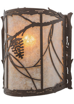 Whispering Pines One Light Wall Sconce in Black Metal,Custom (57|145311)