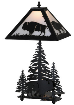 Buffalo Two Light Table Lamp in Black Metal (57|144470)