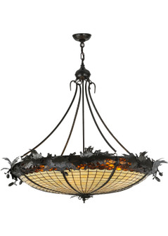 Greenbriar Oak Six Light Inverted Pendant in Timeless Bronze (57|144387)