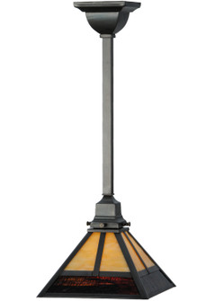 T'' Mission'' One Light Mini Pendant in Craftsman Brown (57|144132)