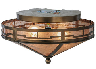 Bungalow Two Light Flushmount in Antique Copper (57|144088)