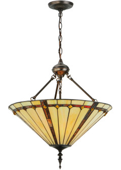 Belvidere Three Light Inverted Pendant in Mahogany Bronze (57|142898)