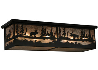 Moose At Lake Eight Light Flushmount in Oil Rubbed Bronze (57|136275)