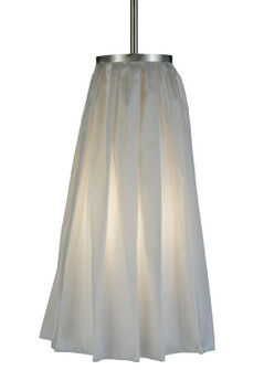 Drapery One Light Pendant in Polished Nickel (57|135904)