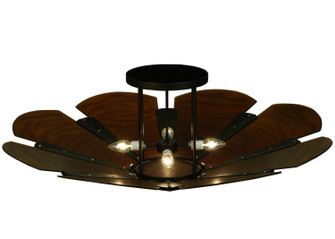 Metro Fusion Six Light Semi-Flushmount in Mahogany Bronze (57|135083)