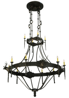 Stag 12 Light Chandelier in Timeless Bronze (57|130241)