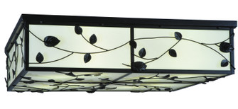 Ivy Eight Light Flushmount in Black/White Acrylic (57|129028)