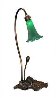 Green Pond Lily One Light Accent Lamp in Mahogany Bronze (57|12859)