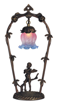 Pink/Blue Cherub With Violin One Light Accent Lamp in Antique,Antique Brass (57|12655)