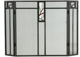 Pine Branch Fireplace Screen in Wrought Iron (57|124965)