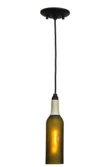 Coastal Collection One Light Mini Pendant in Black Metal (57|124128)