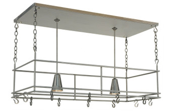 Spartan Two Light Pot Rack in Nickel (57|121711)