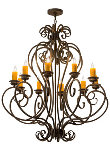 Fernando Ten Light Chandelier in Brushed Nickel (57|120426)