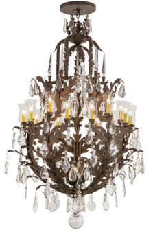 French Baroque 16 Light Chandelier in Nickel (57|120332)