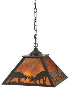 Battling Bucks Two Light Pendant in Timeless Bronze (57|118331)